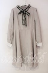 An MILLE / ツイードリボンワンピース F グレー O-25-09-25-042-EL-OP-OW-OS