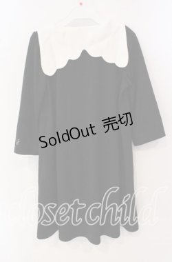 画像3: evelyn / 齊藤なぎさコラボポロワンピース  クロ×シロ O-25-09-25-043-LO-OP-OW-OS