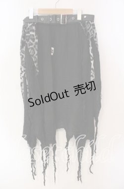 画像1: SEX POT ReVeNGe / レオパードフラップ  ブラック O-25-09-25-004-SP-SK-IG-OS