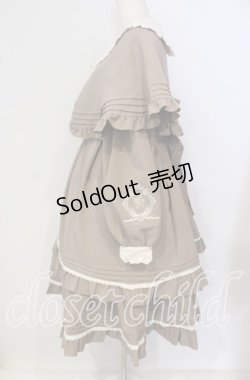 画像3: Amavel / Flavor Macaroonケープミドルワンピース F ミルクココア（ブラウン） O-25-09-25-047-CA-OP-OW-OS