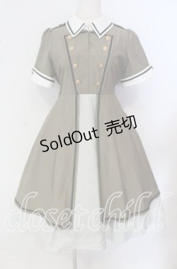 画像1: Amavel / レイヤードミリタリーワンピース F カーキグリーン O-25-09-25-048-CA-OP-OW-ZT318