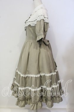 画像3: Amavel / Classical Maiden ティアードワンピース F カーキグリーン O-25-09-25-049-CA-OP-OW-OS