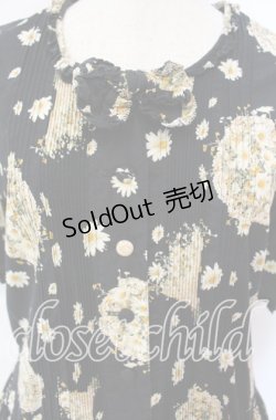 画像2: PINK HOUSE / ヒナギクブーケ柄ワンピース  クロ O-25-09-25-050-LO-SK-IG-OS