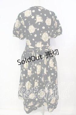 画像4: PINK HOUSE / ヒナギクブーケ柄ワンピース  クロ O-25-09-25-050-LO-SK-IG-OS
