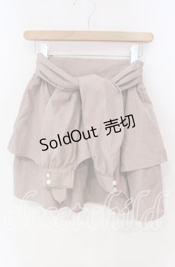 画像1: axes femme / シャツ巻き風イレヘムミニスカート  ピンク O-25-09-25-006-AX-SK-IG-OS