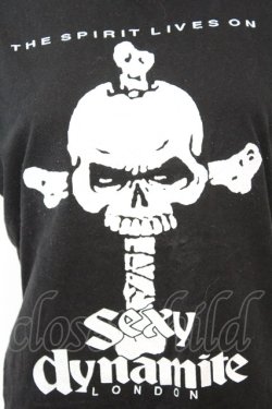画像2: SEXY DYNAMITE LONDON / クロススカルTシャツ S ブラック O-25-09-25-1034-PU-TS-YM-OS