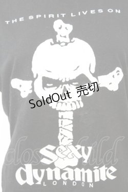 画像2: SEXY DYNAMITE LONDON / クロススカルTシャツ S ブラック O-25-09-25-1034-PU-TS-YM-ZT318