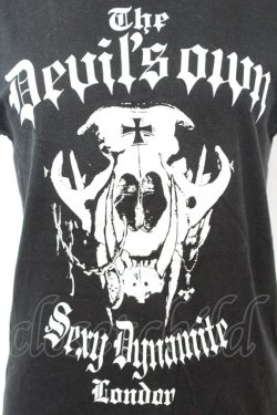 画像2: SEXY DYNAMITE LONDON / アニマルスカルTシャツ  ブラック O-25-09-25-1035-PU-TS-YM-OS