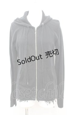 画像1: HYSTERIC GLAMOUR / Detroit Forever ジップアップパーカー F ブラック O-25-09-25-1036-PU-TO-YM-OS