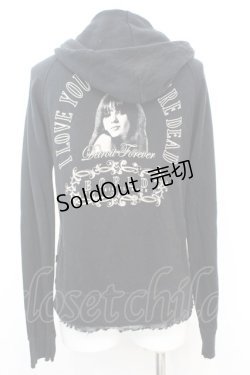 画像3: HYSTERIC GLAMOUR / Detroit Forever ジップアップパーカー F ブラック O-25-09-25-1036-PU-TO-YM-OS