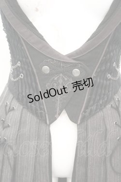 画像2: Ozz oneste / Broken Dawn Rose ロングベスト  ブラック×ブラウン O-25-09-25-1038-OO-OP-IG-OS