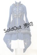 OZZ ANGELO / 薔薇刺繍ナポレオンワンピース  ネイビー O-25-09-25-1039-OO-OP-IG-OS