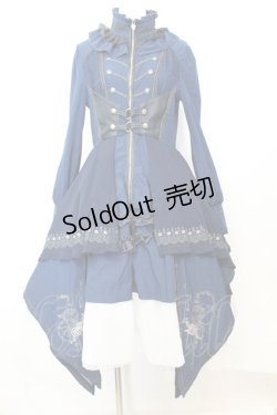 画像1: OZZ ANGELO / 薔薇刺繍ナポレオンワンピース  ネイビー O-25-09-25-1039-OO-OP-IG-OS