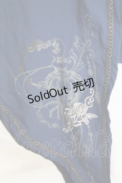 画像2: OZZ ANGELO / 薔薇刺繍ナポレオンワンピース  ネイビー O-25-09-25-1039-OO-OP-IG-OS