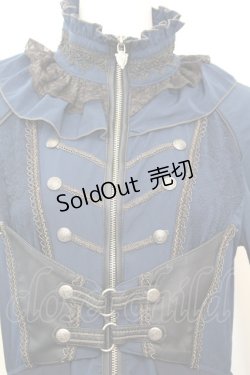 画像3: OZZ ANGELO / 薔薇刺繍ナポレオンワンピース  ネイビー O-25-09-25-1039-OO-OP-IG-OS