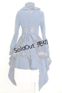 画像5: OZZ ANGELO / 薔薇刺繍ナポレオンワンピース  ネイビー O-25-09-25-1039-OO-OP-IG-OS