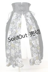 Qutie Frash / 和柄プリーツコルセット  ブラック O-25-09-25-1045-QU-TO-OW-OS