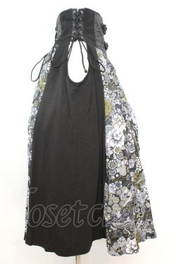 画像3: Qutie Frash / 和柄プリーツコルセット  ブラック O-25-09-25-1045-QU-TO-OW-OS