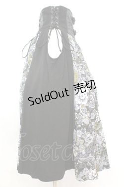 画像3: Qutie Frash / 和柄プリーツコルセット  ブラック O-25-09-25-1045-QU-TO-OW-OS