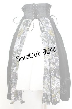 画像4: Qutie Frash / 和柄プリーツコルセット  ブラック O-25-09-25-1045-QU-TO-OW-OS