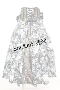 画像1: Qutie Frash / リボン袴コルセット  ブラック O-25-09-25-1046-QU-SK-OW-OS