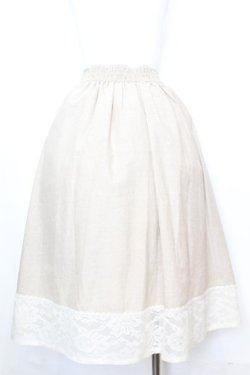 画像3: axes femme / ウエストタッセルレース配色スカート M キナリ O-25-09-25-1048-AX-SK-OW-OS