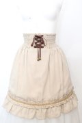 axes femme / ティアードフリルスカート M ベージュ O-25-09-25-1050-AX-SK-OW-OS