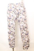 axes femme / 花柄パンツ M パープル系 O-25-09-25-1055-AX-PA-OW-ZT1004D