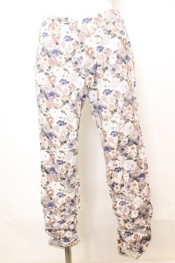 画像1: axes femme / 花柄パンツ M パープル系 O-25-09-25-1055-AX-PA-OW-OS