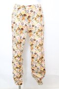 axes femme / 花柄パンツ M オレンジ系 O-25-09-25-1056-AX-PA-OW-ZT1004D