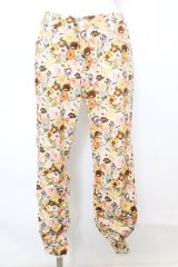 axes femme / 花柄パンツ M オレンジ系 O-25-09-25-1056-AX-PA-OW-ZT257