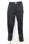 axes femme / レース切り替えパンツ M クロ O-25-09-25-1057-AX-PA-OW-ZT1004D