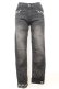 画像1: axes femme / 薔薇レースストレッチデニムパンツ S クロ O-25-09-25-1059-AX-PA-OW-OS (1)
