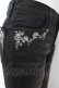 画像3: axes femme / 薔薇レースストレッチデニムパンツ S クロ O-25-09-25-1059-AX-PA-OW-OS (3)