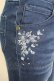 画像3: axes femme / 薔薇刺繍パンツ M インディゴ O-25-09-25-1060-AX-PA-OW-OS (3)