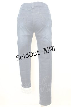 画像4: axes femme / 薔薇刺繍パンツ M インディゴ O-25-09-25-1060-AX-PA-OW-ZT276