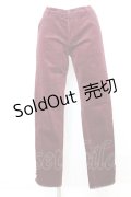 axes femme / ベロアリボン使いスエード調パンツ M ワイン O-25-09-25-1061-AX-PA-OW-ZT257