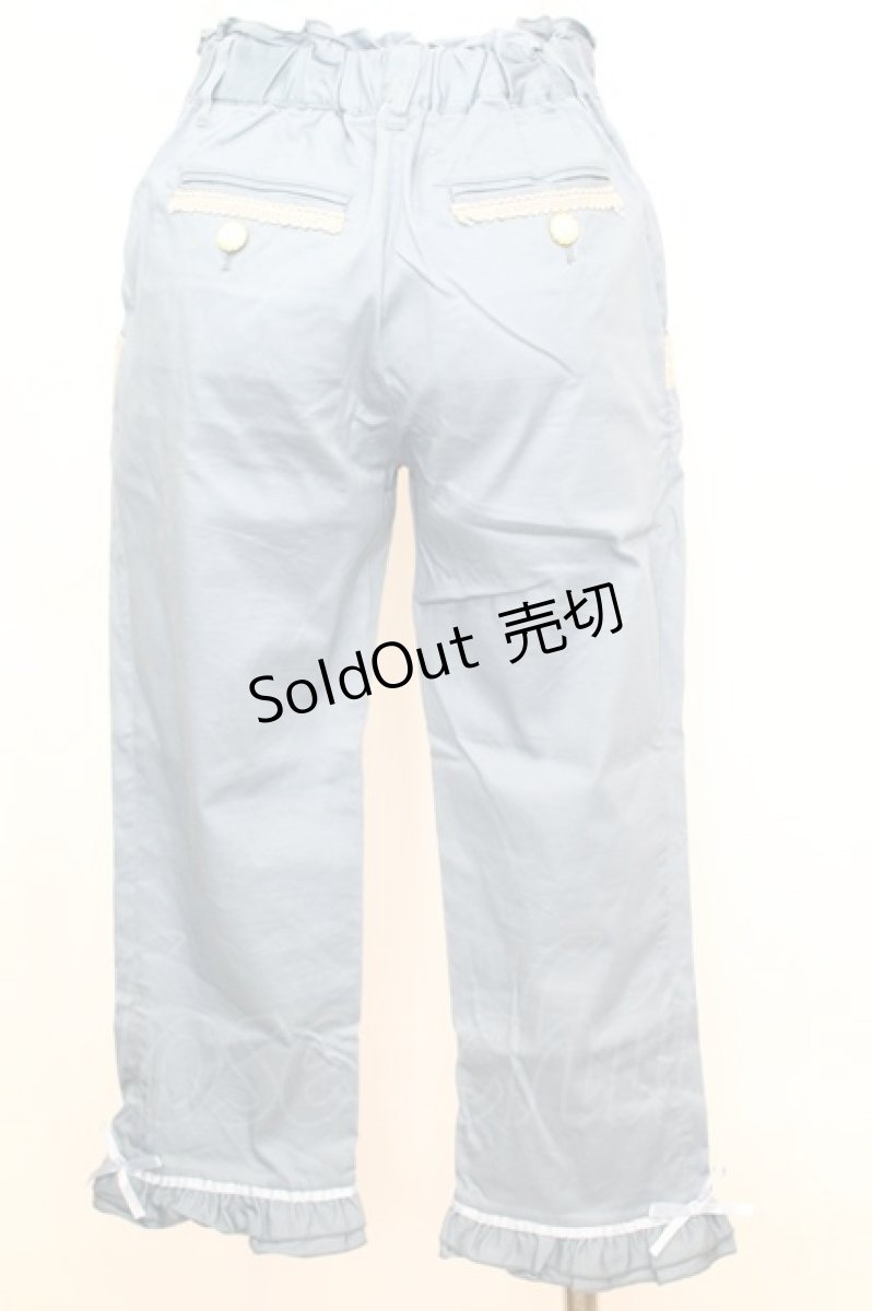 画像3: 【SALE】axes femme / サイドレースアップパンツ M サックス O-25-09-25-1062-AX-PA-OW-ZT272 (3)