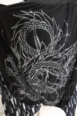 画像2: Qutie Frash / 和柄切り替えサルエルパンツ  ブラック O-25-09-25-1064-QU-PA-OW-OS