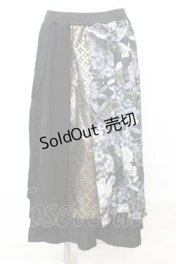 画像1: Qutie Frash / 8分丈袴パンツ  ブラック O-25-09-25-1065-QU-PA-OW-OS