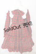 Amavel / Dolly Holidayチェックティアードワンピース  アカ O-25-09-25-1066-CA-OP-IG-OS