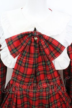 画像2: Amavel / Dolly Holidayチェックティアードワンピース  アカ O-25-09-25-1066-CA-OP-IG-OS