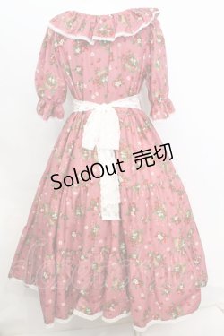 画像3: marcHenTica / ストロベリーバスケットワンピース  ピンク O-25-09-25-1067-LO-OP-IG-OS