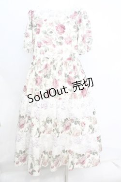 画像3: marcHenTica / シェリー・ローズガーデンワンピース  生成り O-25-09-25-1068-LO-OP-IG-ZT356