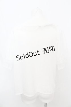 画像3: axes femme Kawaii / ドットチュール半袖ブラウス  シロ O-25-09-25-1071-AX-BL-IG-ZH