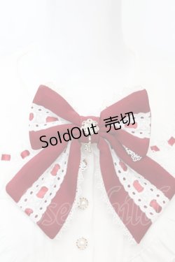 画像2: Amavel / Dreamy Ribbon Wrappingフリルブラウス  シロ×アカ O-25-09-25-1072-CA-TS-IG-OS