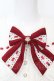 画像2: Amavel / Dreamy Ribbon Wrappingフリルブラウス  シロ×アカ O-25-09-25-1072-CA-TS-IG-OS (2)