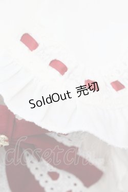 画像6: Amavel / Dreamy Ribbon Wrappingフリルブラウス  シロ×アカ O-25-09-25-1072-CA-TS-IG-OS