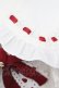 画像6: Amavel / Dreamy Ribbon Wrappingフリルブラウス  シロ×アカ O-25-09-25-1072-CA-TS-IG-OS