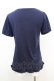 画像3: axes femme / レイヤード風Tシャツ  ネイビー O-25-09-25-1008-AX-TO-IG-OS (3)